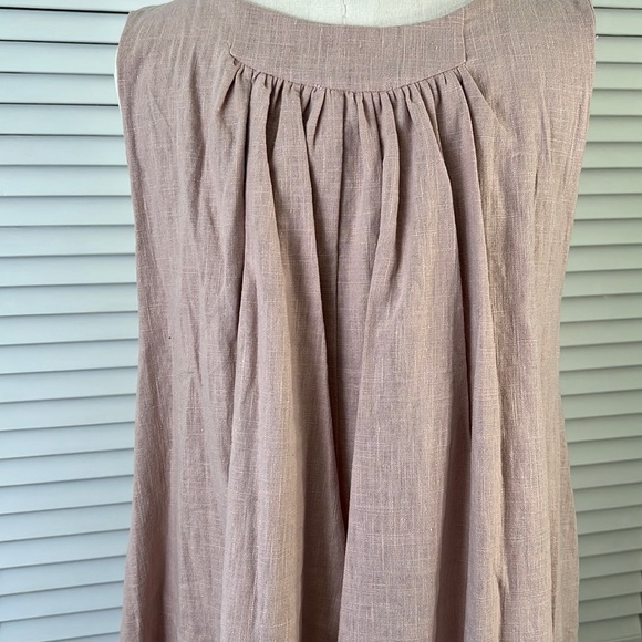 GIANNETTI 💯 LINEN MIDI DRESS SZ 2 - Picture 4 of 11